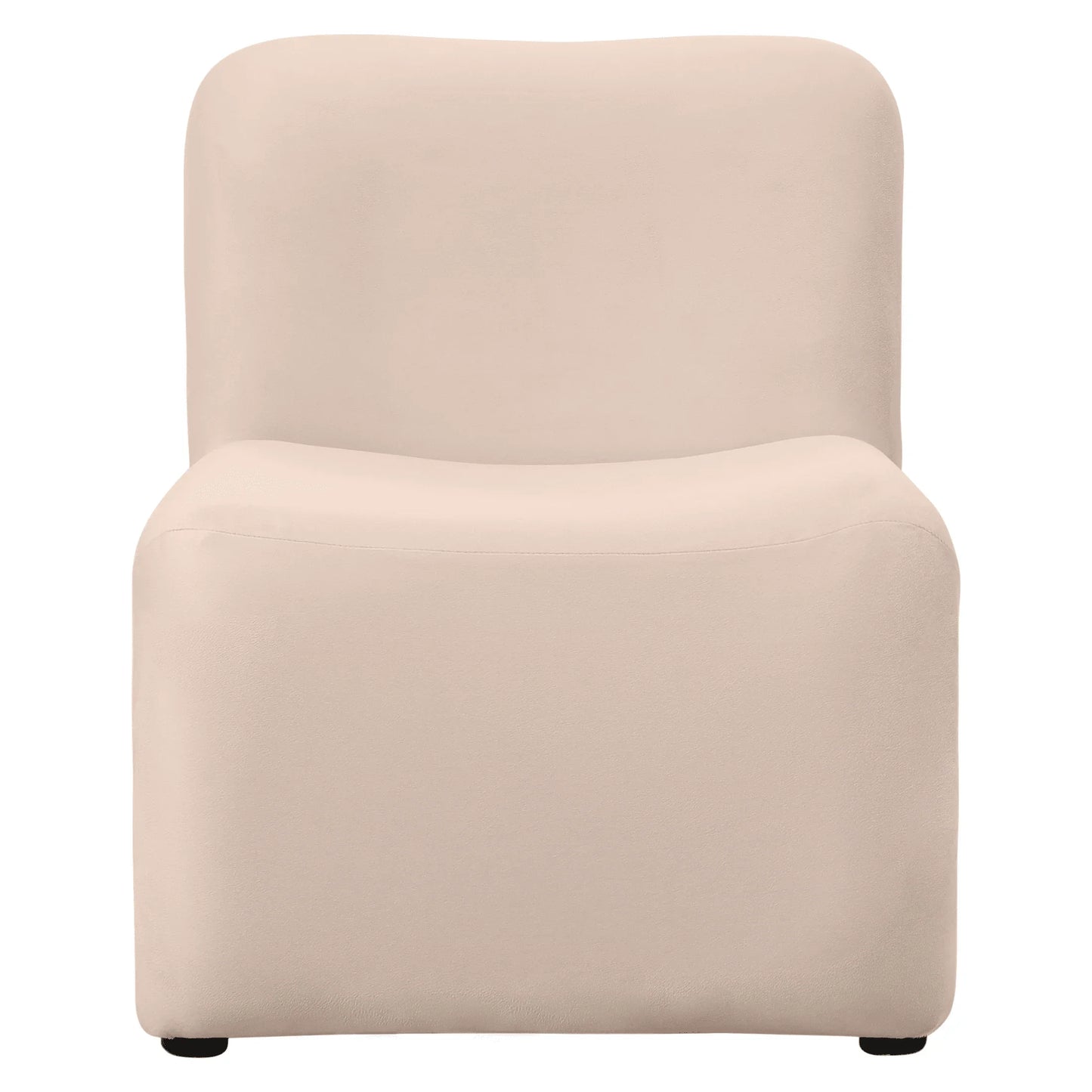 Klyx Accent Chair Upholstered in Boucle/Velvet Padded Seat and Back with Iron Frame - Elax Furniture