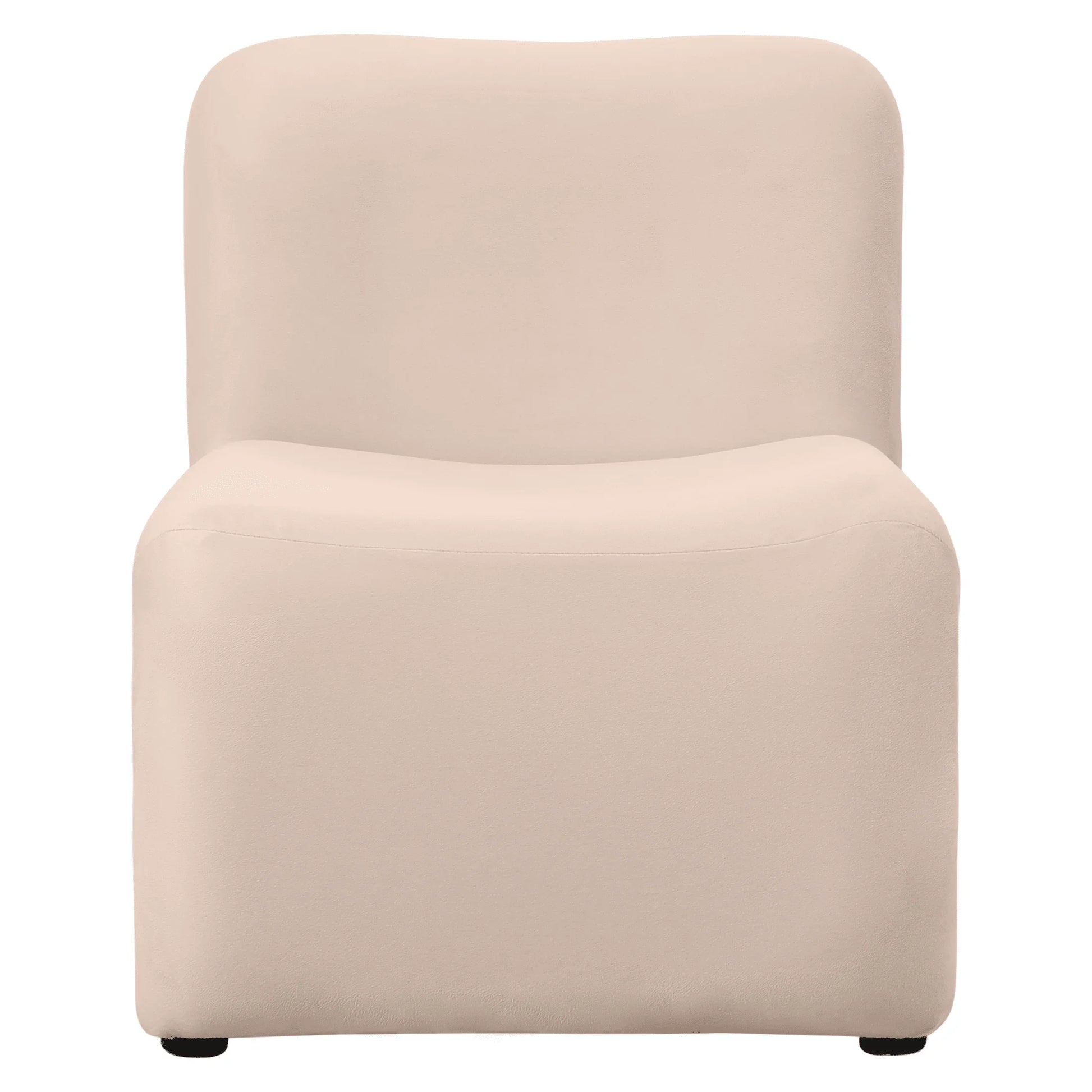 Klyx Accent Chair Upholstered in Boucle/Velvet Padded Seat and Back with Iron Frame - Elax Furniture