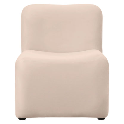 Klyx Accent Chair Upholstered in Boucle/Velvet Padded Seat and Back with Iron Frame - Elax Furniture