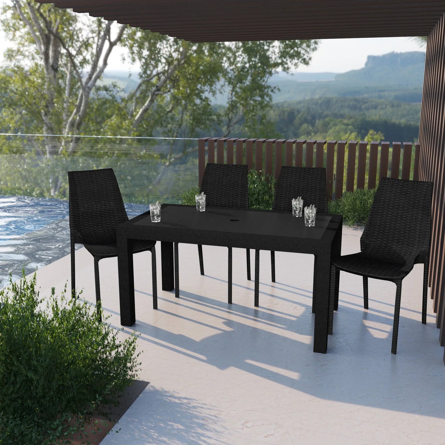 Kent Outdoor Dining Chair set of 4 - Elax Furniture