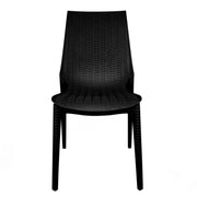 Mace Mid-Century 7-Piece Outdoor Dining Set: 4 Side Chairs & 2 Armchairs - Elax Furniture
