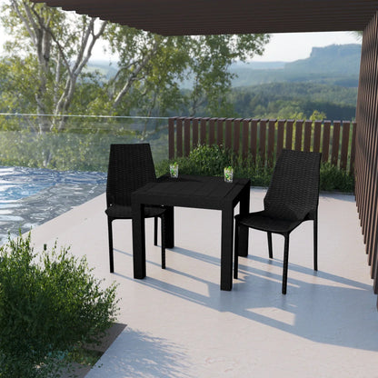 Kent Patio Outdoor Dining Chair Weave Design in Polypropylene - Elax Furniture