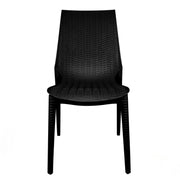 Kent Mid-Century Modern Weave Design 3-Piece Outdoor Patio Dining Set - Elax Furniture