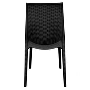 Kent Mid-Century Modern Weave Design 3-Piece Outdoor Patio Dining Set - Elax Furniture