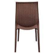 Kent Mid-Century Modern Weave Design 5-Piece Outdoor Patio Dining Set - Elax Furniture
