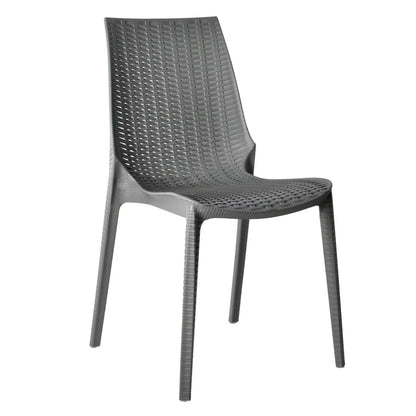 Kent Patio Outdoor Dining Chair Weave Design in Polypropylene - Elax Furniture
