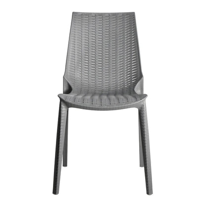 Kent Patio Outdoor Dining Chair Weave Design in Polypropylene - Elax Furniture