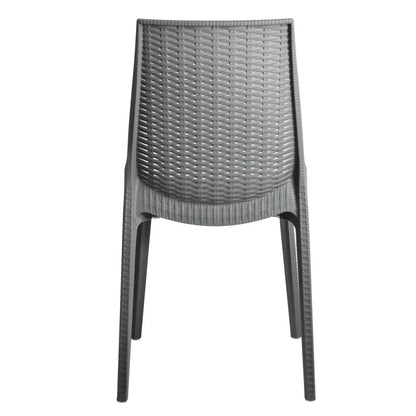 Kent Patio Outdoor Dining Chair Weave Design in Polypropylene - Elax Furniture