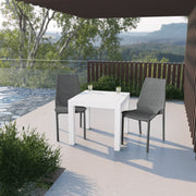 Kent Mid-Century Modern Weave Design 3-Piece Outdoor Patio Dining Set - Elax Furniture