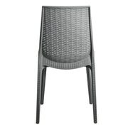 Kent Mid-Century Modern Weave Design 3-Piece Outdoor Patio Dining Set - Elax Furniture