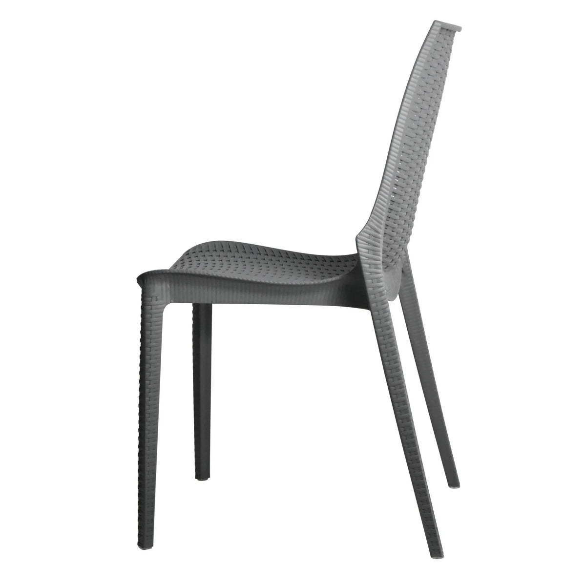 Kent Mid-Century Modern Weave Design 5-Piece Outdoor Patio Dining Set - Elax Furniture