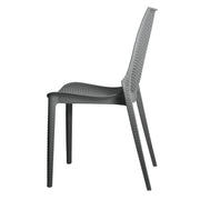 Kent Mid-Century Modern Weave Design 5-Piece Outdoor Patio Dining Set - Elax Furniture