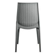 Kent Mid-Century Modern Weave Design 5-Piece Outdoor Patio Dining Set - Elax Furniture