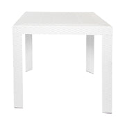 Kent Mid-Century Modern Weave Design 5-Piece Outdoor Patio Dining Set - Elax Furniture