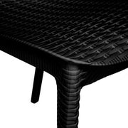 Kent Mid-Century Modern Weave Design 5-Piece Outdoor Patio Dining Set - Elax Furniture