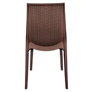 Kent Mid-Century Modern Weave Design 5-Piece Outdoor Patio Dining Set - Elax Furniture