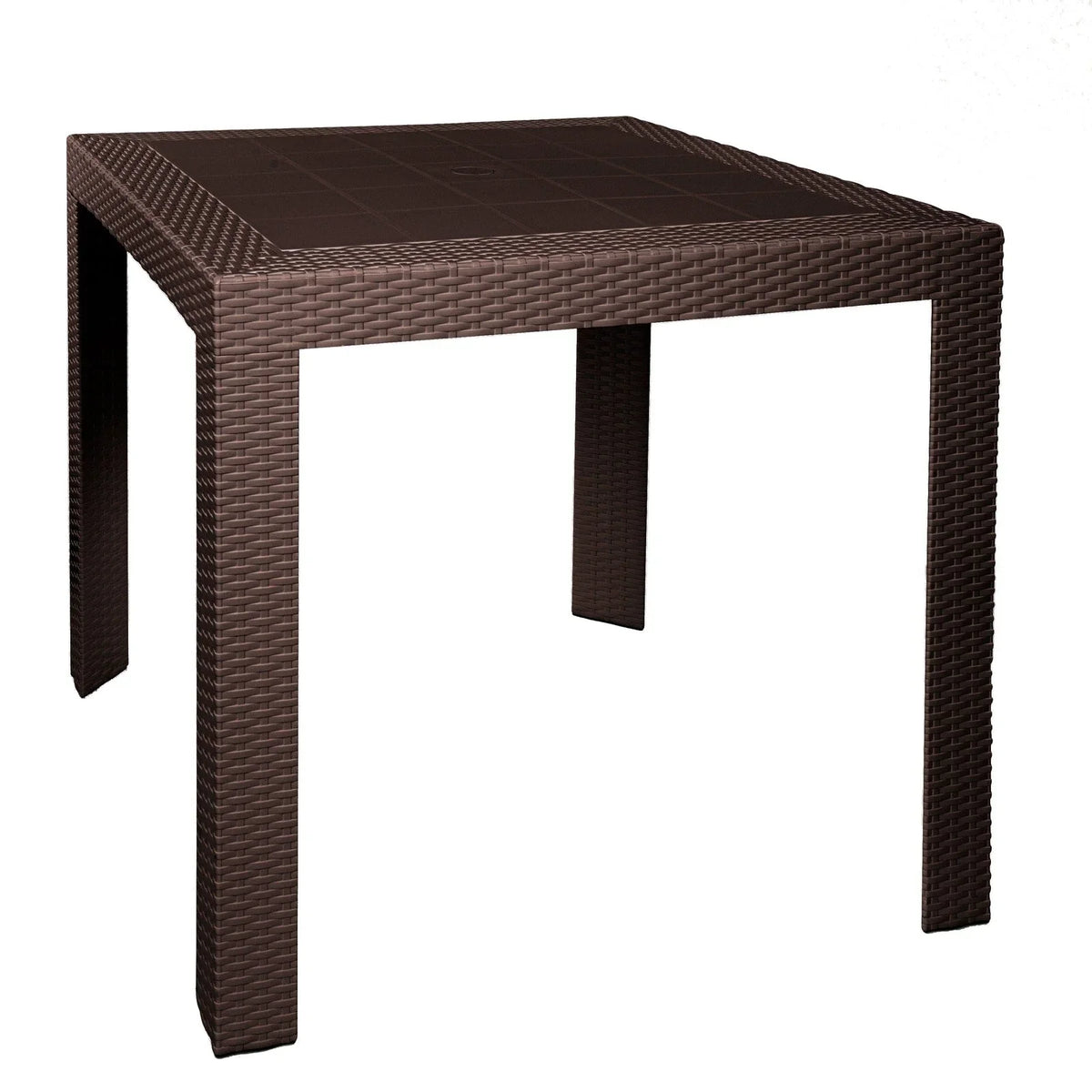 Kent Mid-Century Modern Weave Design 5-Piece Outdoor Patio Dining Set - Elax Furniture