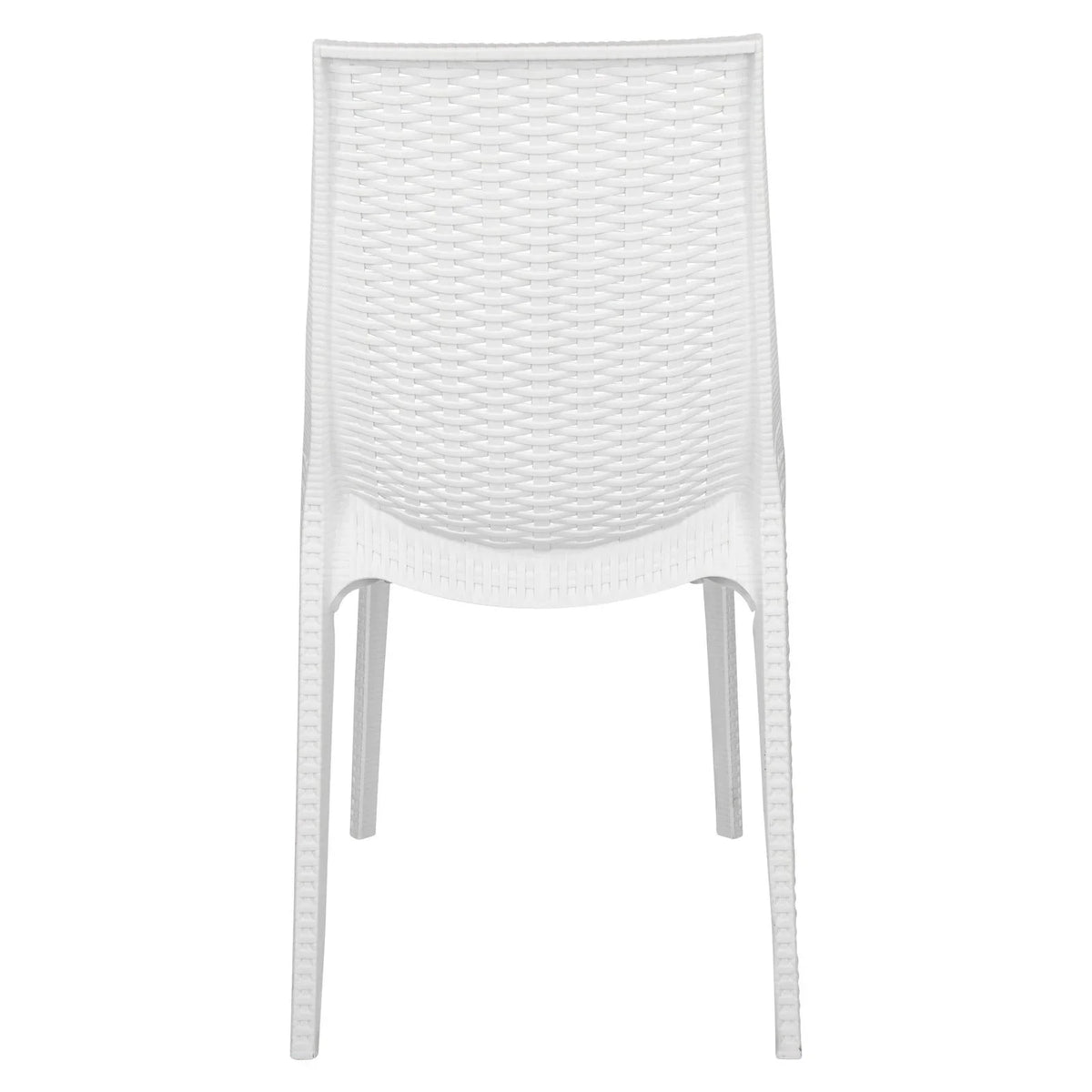 Kent Mid-Century Modern Weave Design 3-Piece Outdoor Patio Dining Set - Elax Furniture