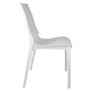 Kent Mid-Century Modern Weave Design 5-Piece Outdoor Patio Dining Set - Elax Furniture