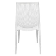 Kent Mid-Century Modern Weave Design 5-Piece Outdoor Patio Dining Set - Elax Furniture