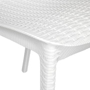 Kent Mid-Century Modern Weave Design 5-Piece Outdoor Patio Dining Set - Elax Furniture