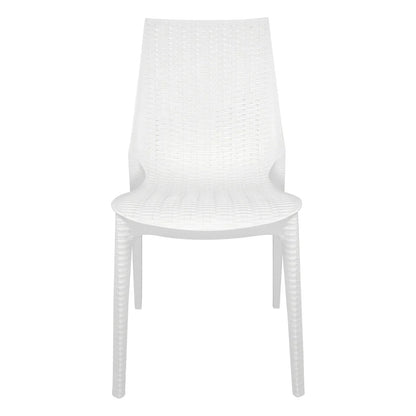 Kent Patio Outdoor Dining Chair Weave Design in Polypropylene - Elax Furniture