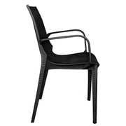 Kent Mid-Century 7-Piece Outdoor Dining Set: 4 Side Chairs & 2 Armchairs - Elax Furniture