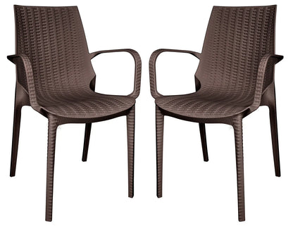Kent Outdoor Dining Arm Chair set of 2 - Elax Furniture