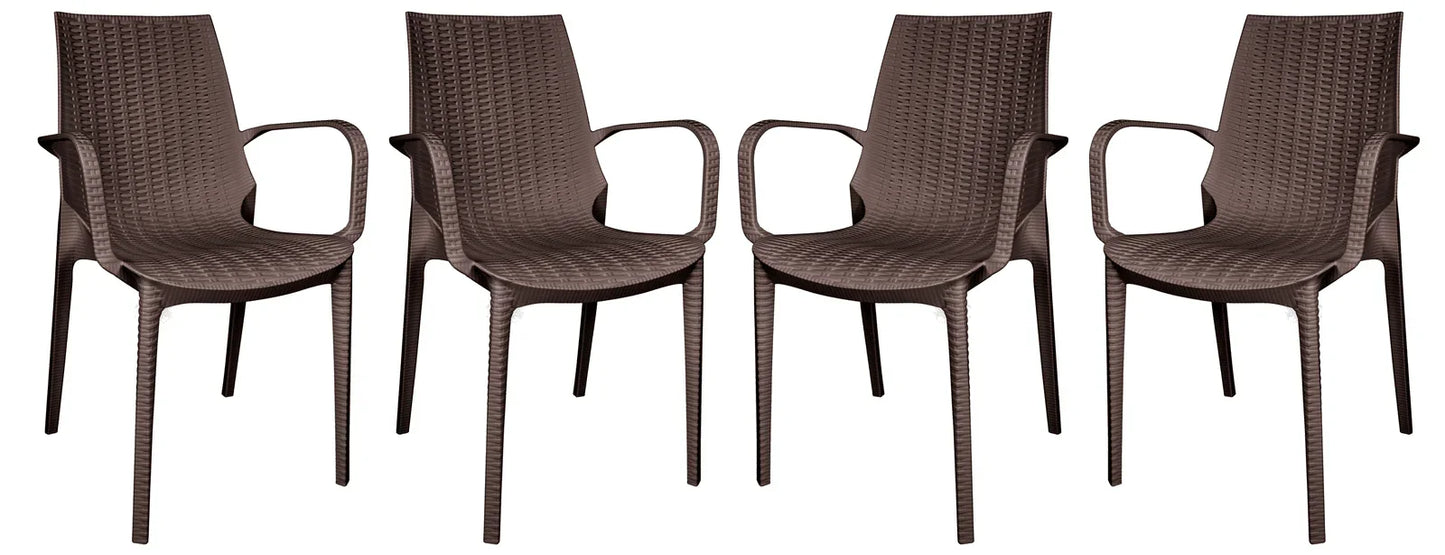 Kent Outdoor Dining Arm Chair set of 4 - Elax Furniture