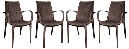 Kent Outdoor Dining Arm Chair set of 4 - Elax Furniture