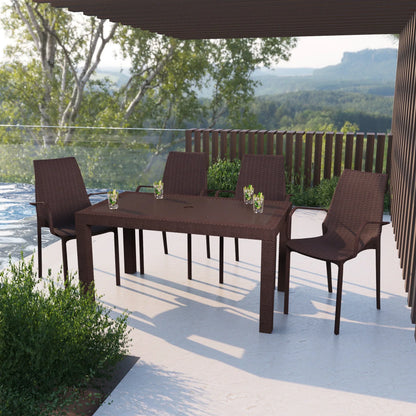 Kent Outdoor Dining Arm Chair set of 4 - Elax Furniture