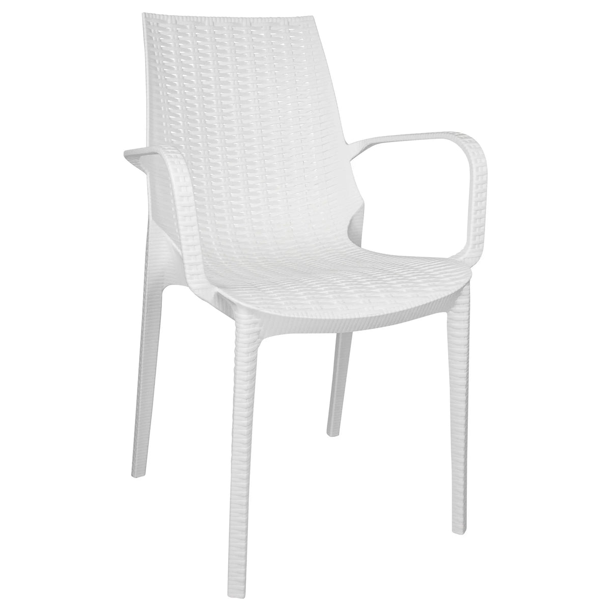 Kent Mid-Century 7-Piece Outdoor Dining Set: 4 Side Chairs & 2 Armchairs - Elax Furniture