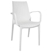 Kent Mid-Century 7-Piece Outdoor Dining Set: 4 Side Chairs & 2 Armchairs - Elax Furniture