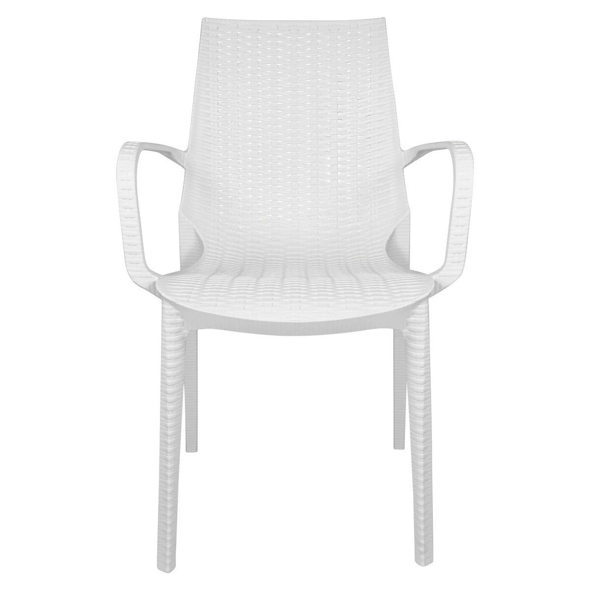Kent Mid-Century 7-Piece Outdoor Dining Set: 4 Side Chairs & 2 Armchairs - Elax Furniture