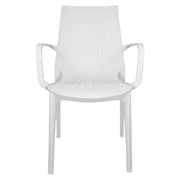 Kent Mid-Century 7-Piece Outdoor Dining Set: 4 Side Chairs & 2 Armchairs - Elax Furniture