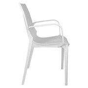 Kent Mid-Century 7-Piece Outdoor Dining Set: 4 Side Chairs & 2 Armchairs - Elax Furniture