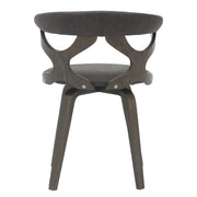 Klyne Modern Wooden Dining Chair With Walnut Color Frame - Elax Furniture
