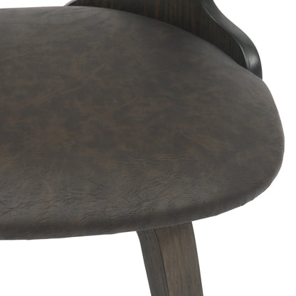 Klyne Modern Wooden Dining Chair With Walnut Color Frame - Elax Furniture