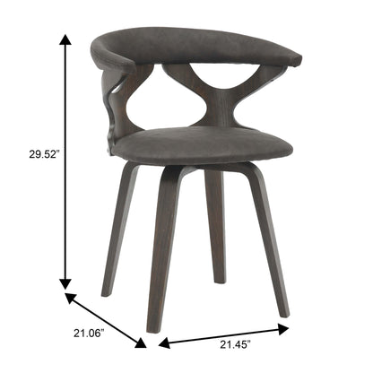 Klyne Modern Wooden Dining Chair With Walnut Color Frame - Elax Furniture