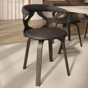 Klyne Modern Wooden Dining Chair With Walnut Color Frame - Elax Furniture
