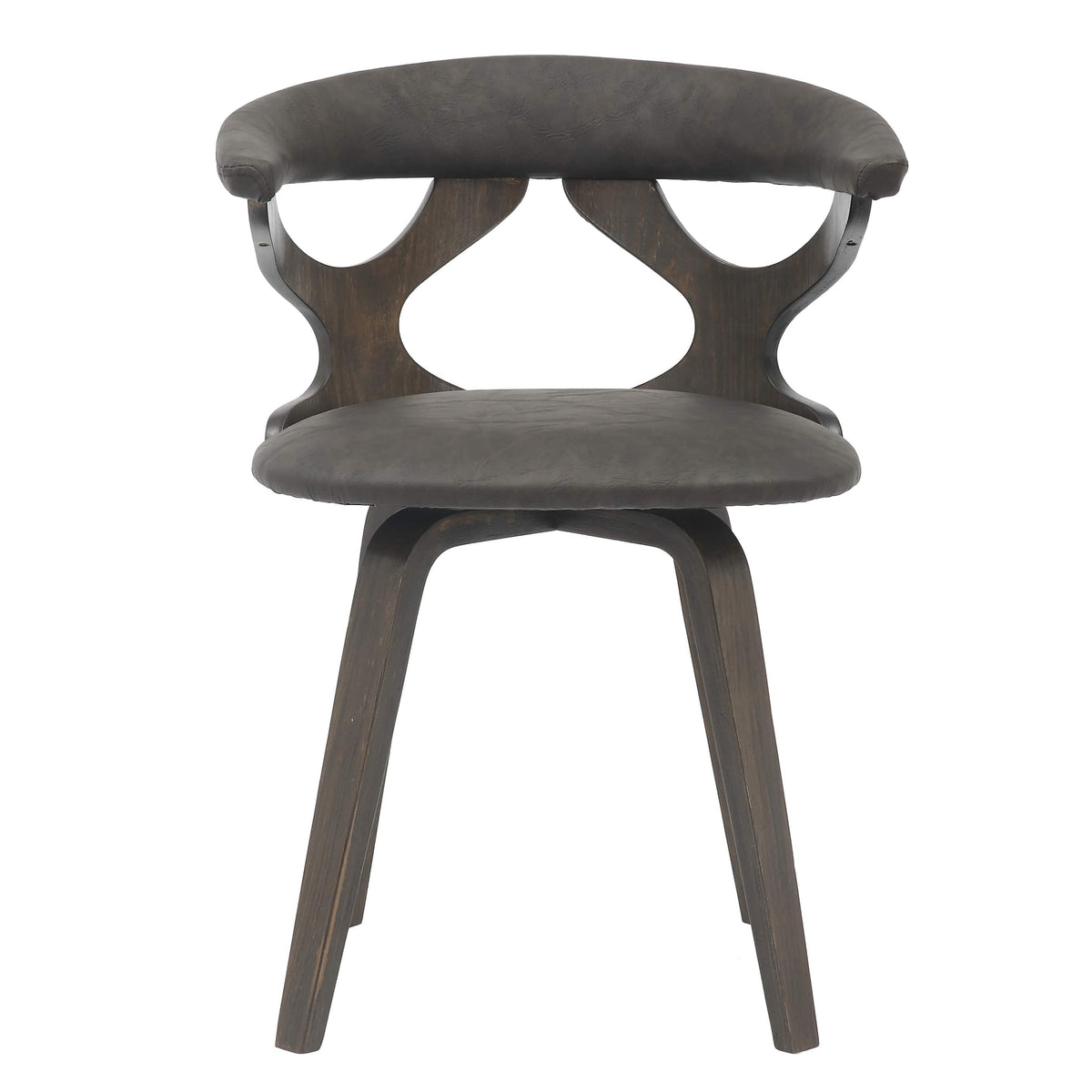 Klyne Modern Wooden Dining Chair With Walnut Color Frame - Elax Furniture