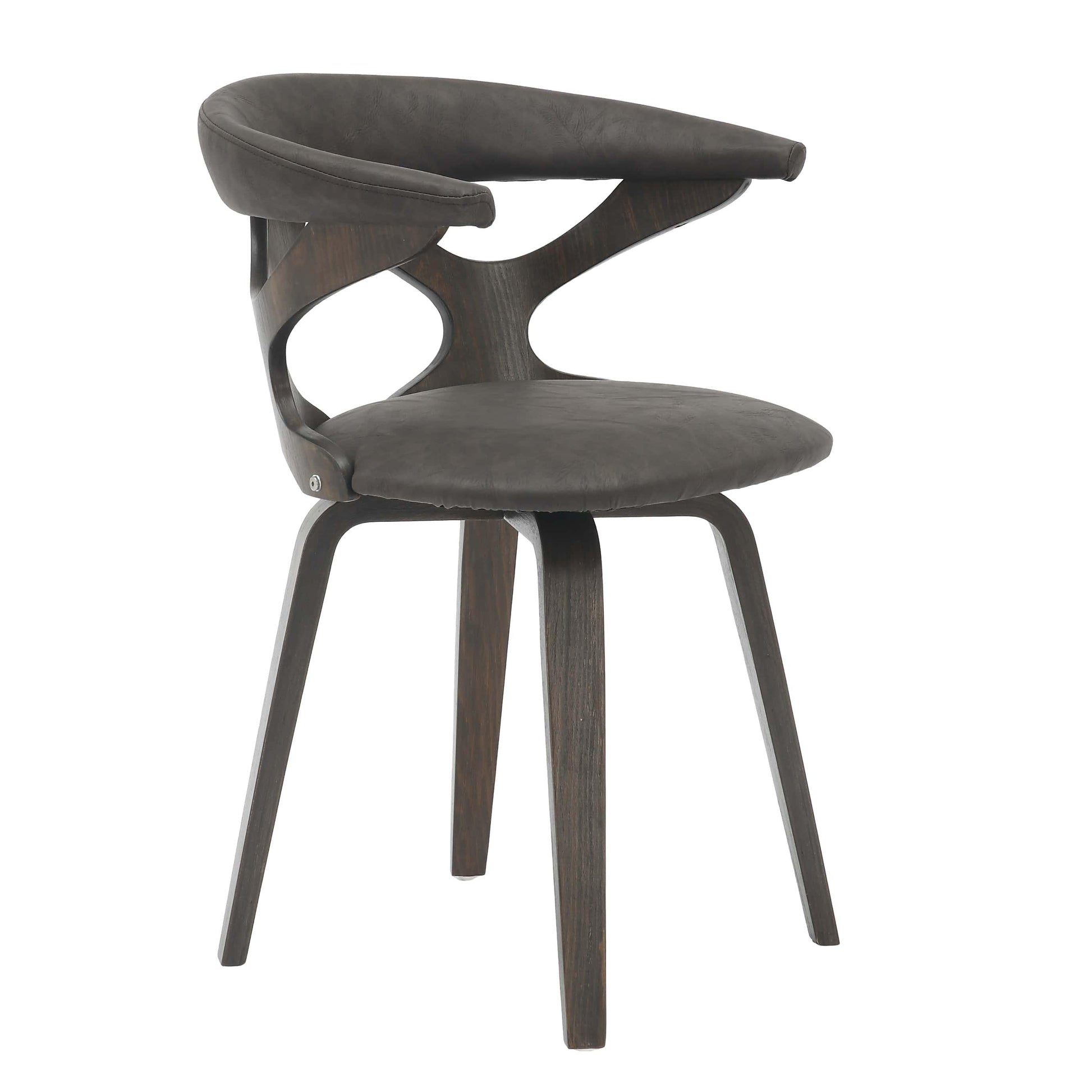 Klyne Modern Wooden Dining Chair With Walnut Color Frame - Elax Furniture