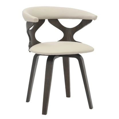 Klyne Modern Wooden Dining Chair With Walnut Color Frame - Elax Furniture