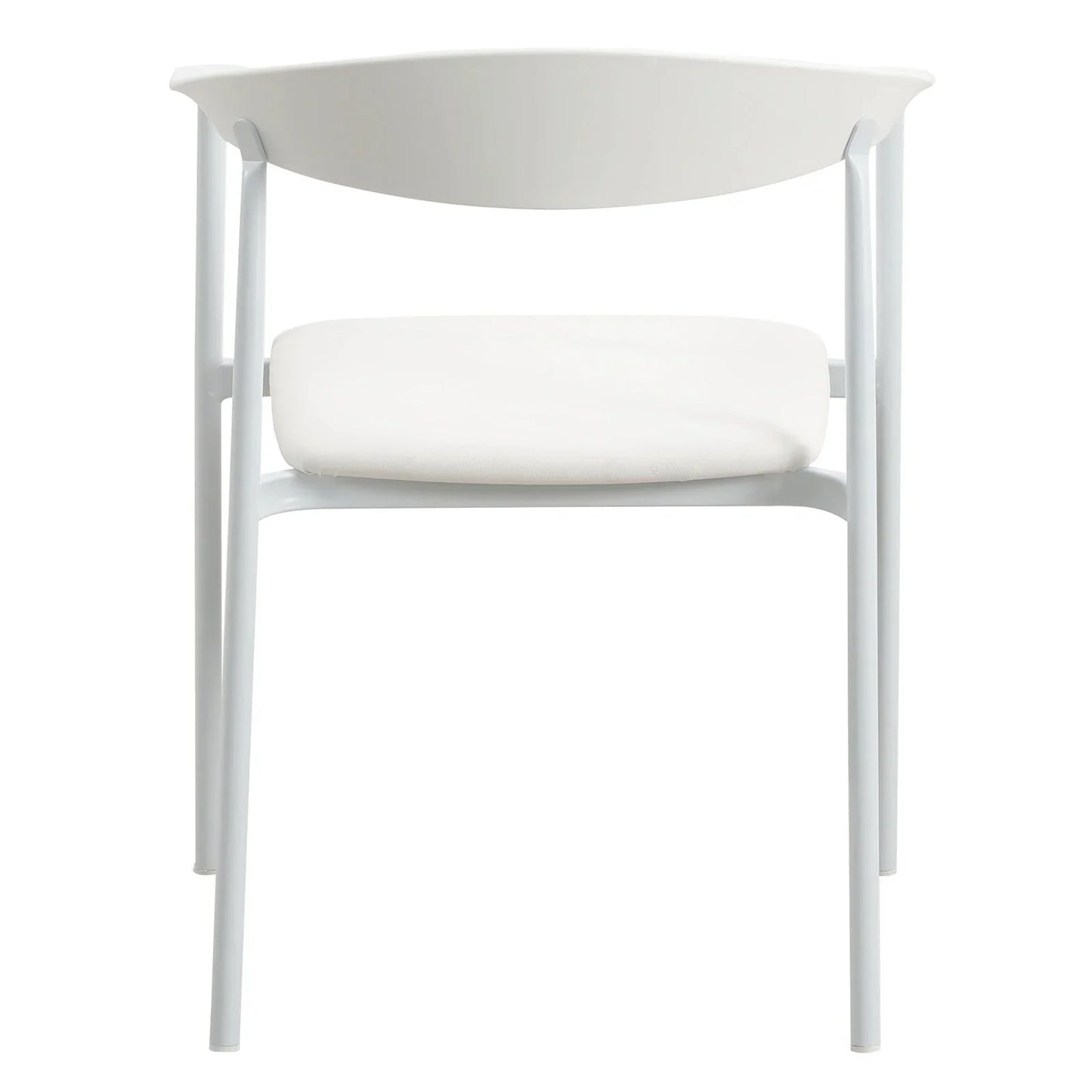 Kora Dining Chair Upholstered in Leather with Stainless Steel Frame and Legs - Elax Furniture