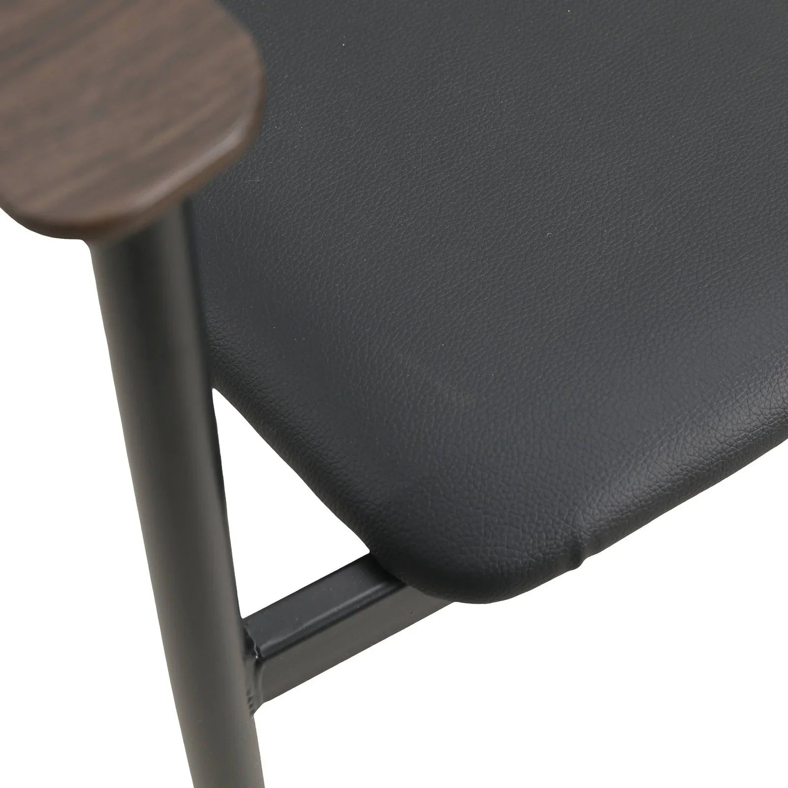 Kora Dining Chair Upholstered in Leather with Stainless Steel Frame and Legs - Elax Furniture