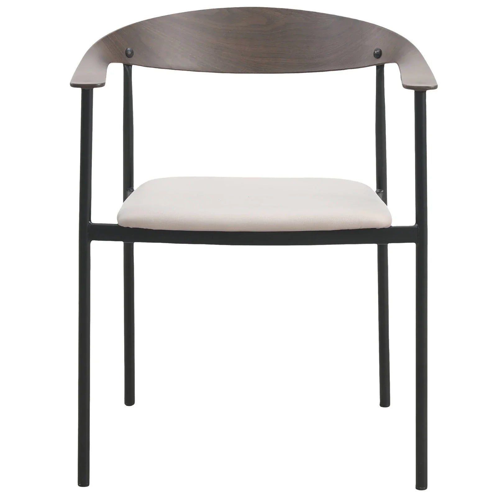 Kora Dining Chair Upholstered in Leather with Stainless Steel Frame and Legs - Elax Furniture