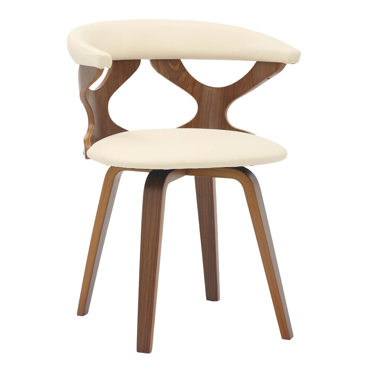 Klyne Modern Wooden Dining Chair With Walnut Color Frame - Elax Furniture