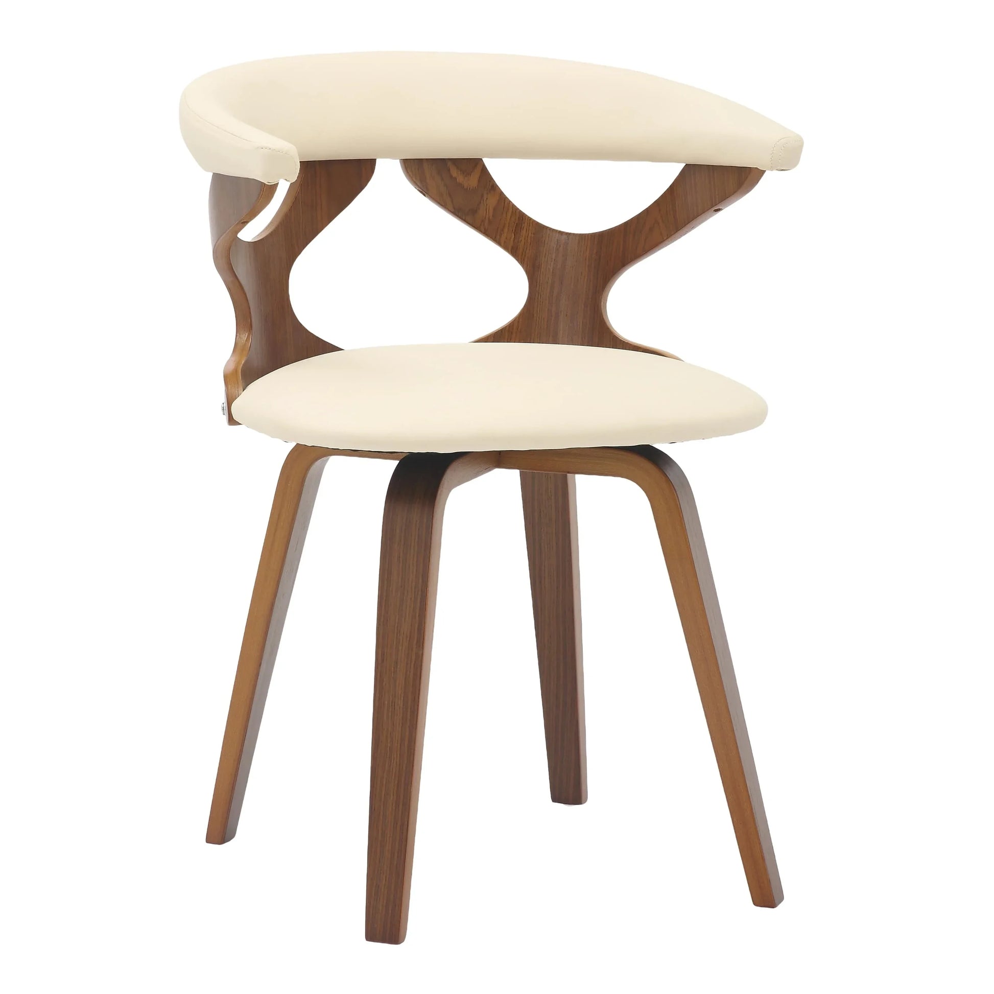 Klyne Modern Wooden Dining Chair With Walnut Color Frame - Elax Furniture
