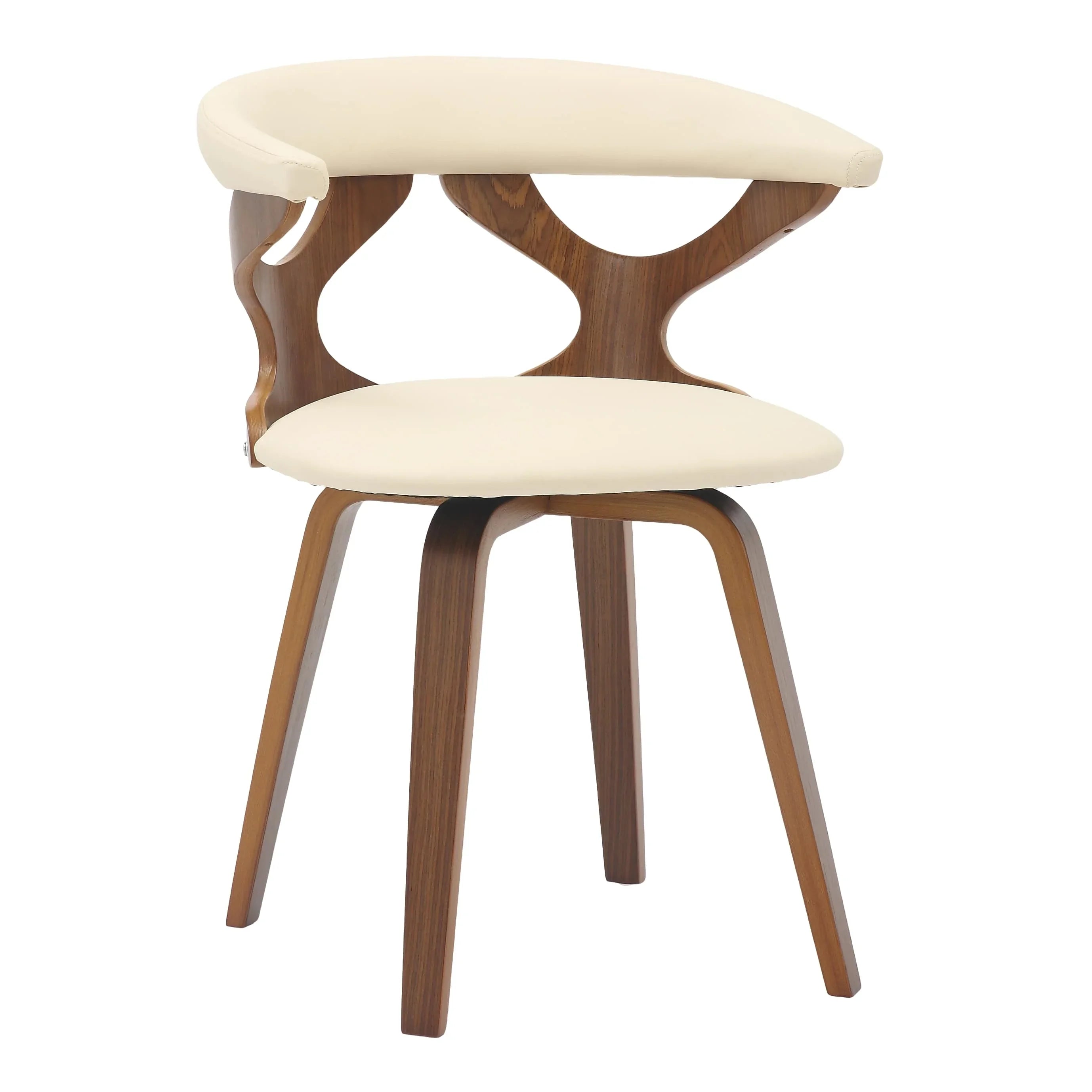 Klyne Modern Wooden Dining Chair With Walnut Color Frame - Elax Furniture