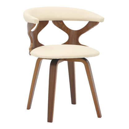 Klyne Modern Wooden Dining Chair With Walnut Color Frame - Elax Furniture
